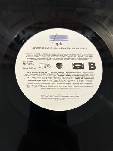 Judgment Night (Music From The Motion Picture) ~ NM/VG+, 180g Vinyl, Reissue - Picture 5 of 8