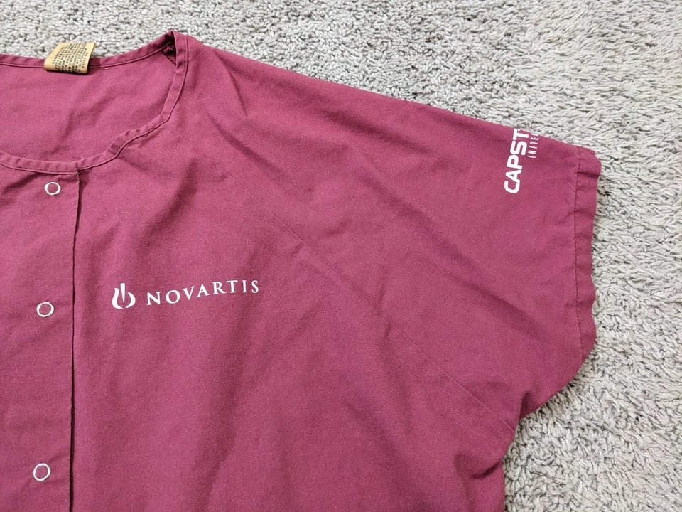 Lote De Colección De 2 Blusa Médica Para Hombre Extra Grande Roja Capstar Sentinel Foto 2 de 4