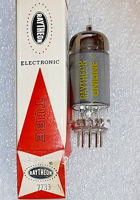 RARE 7733 (industrial 12BY7A) Raytheon NOS Vacuum Tube, B&K 747B Tested