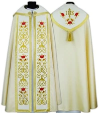 Gold Gothic Cope with stole K694-GK54p Vestment Capa pluvial Dorada Piviale Oro