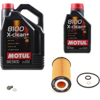 BOSCH Ölfilter 6L Motul 8100 X-clean+ 5W-30 für Hyundai KIA Tucson 2.0 CRDi AWD