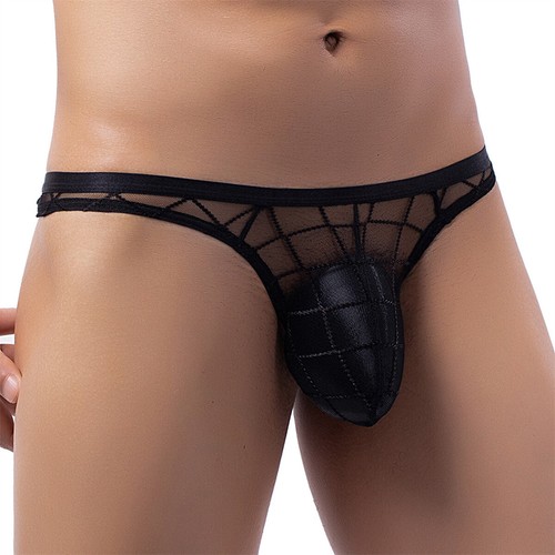 Mens Underwear Boxer Briefs Sexy Lingerie Lace Low-rise Thong Underpants Panties - Picture 5 of 13