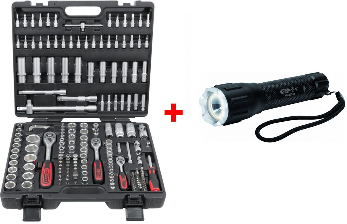 KS TOOLS LEDMAX CREE Torcia LED Regolabile 130 Lumen – Compatta E Potente Per Officina