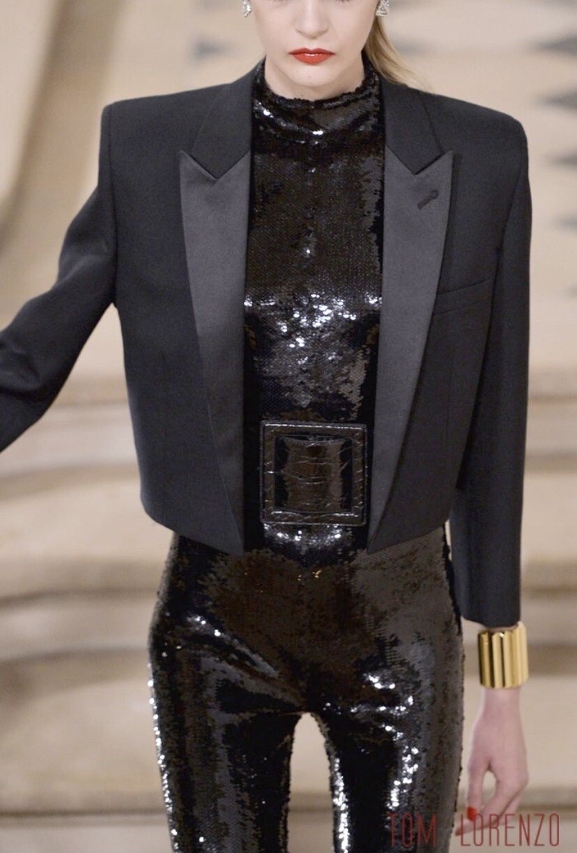 GIACCA TAGLIATA APERTA A SAINT LAURENT