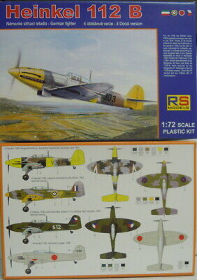 RS Models 1/72 Model Kit 92263 Heinkel He-112B Spain