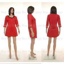 NEW Star Trek Female Duty TOS Uniform Blue Red Dress Cosplay Standard Size Sale