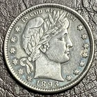 1893 O NEW ORLEANS BARBER QUARTER    AU. NICE !!!