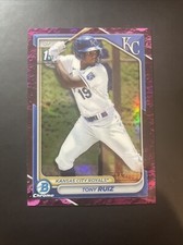 2024 Bowman Chrome 1st Prospects Fuchsia Lunar Refractor #/199 Tony Ruiz Royals