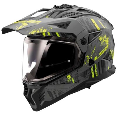 ENDURO HELM MX702 PIONEER II XS Gelb Fluo, Schwarz Crazy