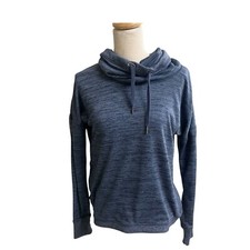 Athleta Blissful Blue Cowl Neck Hoodie I XS Athletic Comfort Pre Owned Lady s