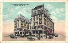 Cars At Craig Hall, South Illinois Avenue, Atlantic City, New Jersey Postcard