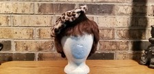 Vintage 1960s Girls Faux Fur Beret
