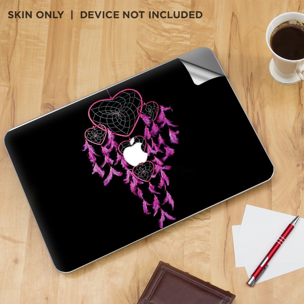 Skin Decal Wrap for MacBook Pro 13 Retina Touch Mystic Pink Hearts
