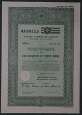 Naturella Südsaft Aktiengesellschaft Vorzüge 1962 200 DM