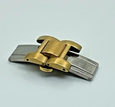 18MM ORIGINAL GUCCI WATCH DEPLOYMENT BUCKLE WITH LINKS FOR 9200M YELLOW BRACELET