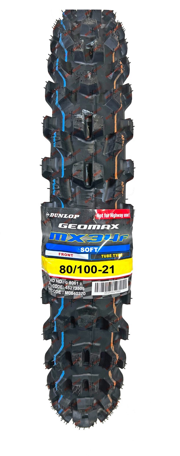 Dirtbike Street Tires Dunlop MX34 80/100-21 Front Tire - Knobby Dirt Bike  Motorcycle Tire For Off-Road MX 80 100x12 Tire, image size:634x1600