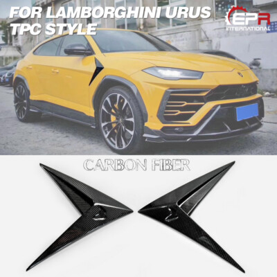 For Lamborghini Urus TPC Style Carbon Front Fender Side Trim Air Vents Cover