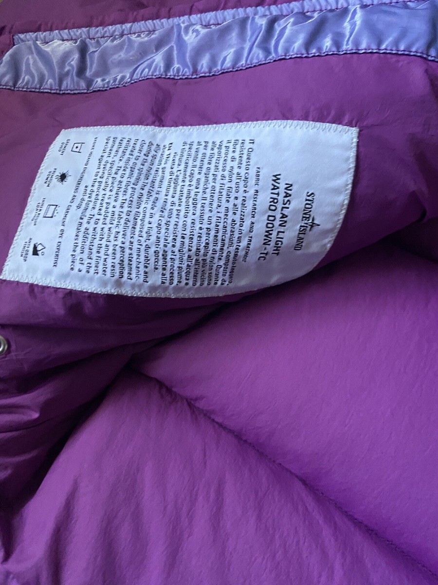 STONE ISLAND 43432 NASLAN LIGHT WATRO DOWN-TC MAGENTA HOODED