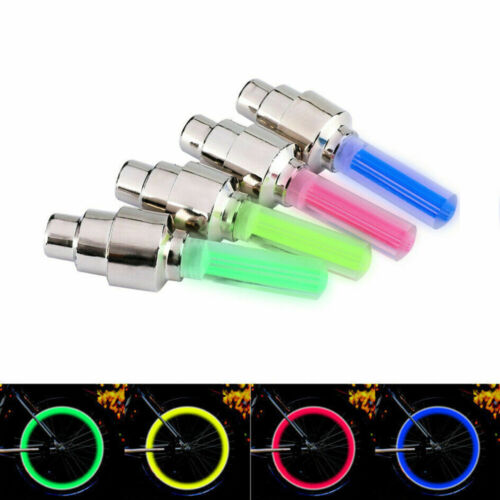 LED Flash Light Valve Stem Caps For Car Bike Bicycle Wheel Tire Valve Dust Caps, - Picture 5 of 5
