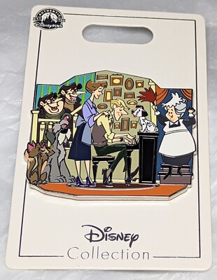 Disney 101 Dalmatians Supporting Cast Character Cluster Pin Roger Anita Puppy +