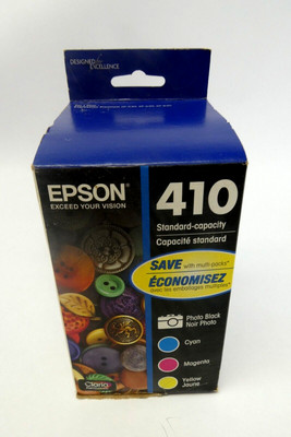 Epson America Standard-Capacity 410 Cyan Magenta Yellow T410520 Expired 2018
