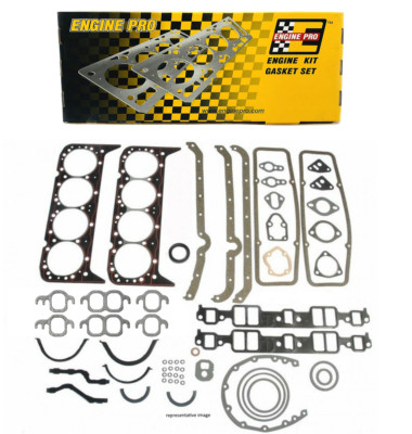 Engine Pro Full Overhaul Gasket Set for 1967-1979 Chevrolet SBC 350 5.7L 2 PC