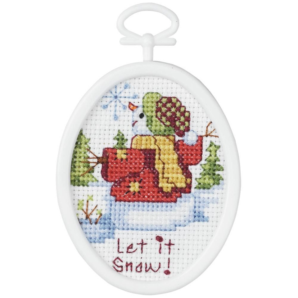 Janlynn Kid Stitch Penguin Counted Cross Stitch Kit - 3-Inch Round, 11-Count Aida For Beginners - View #3