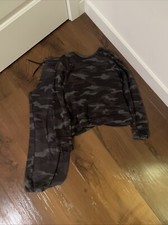 Athleta Girl Camo Set w/ sweatshirt  sweatpants sweatshirtsize 8-10pants size 7