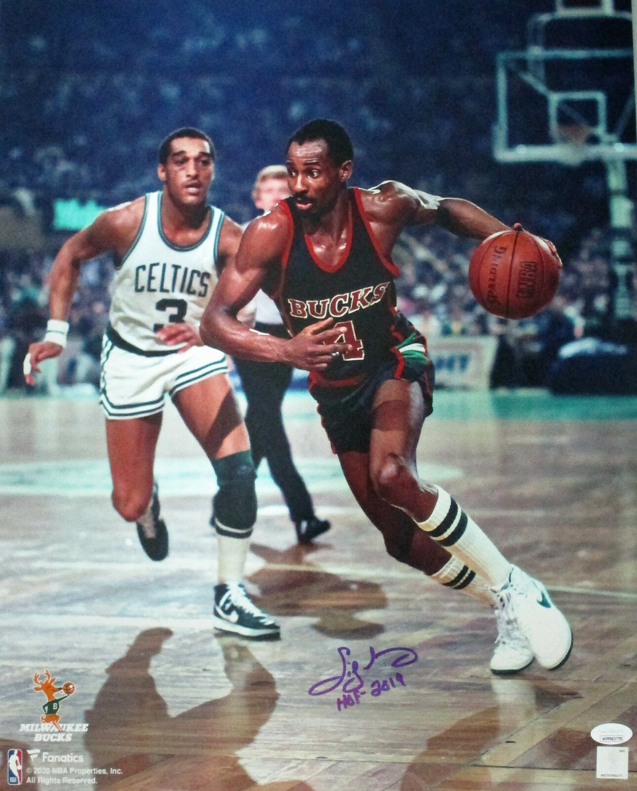 Sidney Moncrief Autographed Signed Milwaukee Bucks MIlw. Bucks 16x20 Photo #9 AUTO w/ "HOF 2019" - JSA 