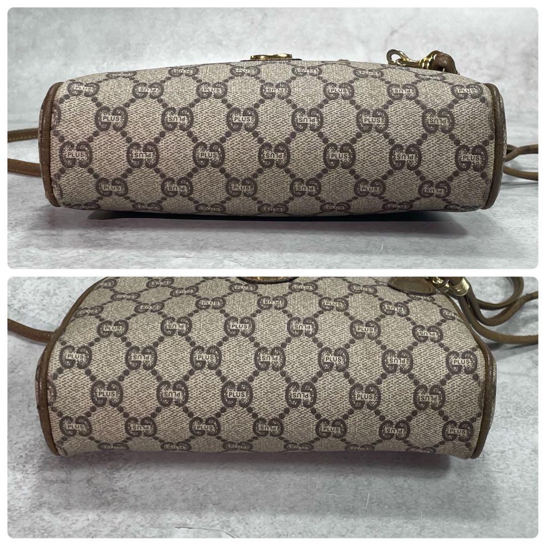 GUCCI GG Shoulder Bag Brown Beige Hardware Leather Logo — image 8