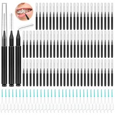 Lezmarket 300PCS Interdental Brushes for Braces, Soft and Bendable Dental Brush