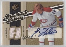 2006-07 SPx Auto Flashback Fabrics Guy Lafleur #129 Auto HOF 2d8