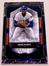 Topps Tier One Ernie Banks Blue Foil Serial #13 /40 Cubs 2025