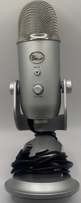 Blue Yeti USB Mikrofon - Silber - getestet & funktionsfähig mit Kabel