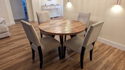 Arhaus Torino Dining Chairs   Grey Micro Velvet (Set of 4)
