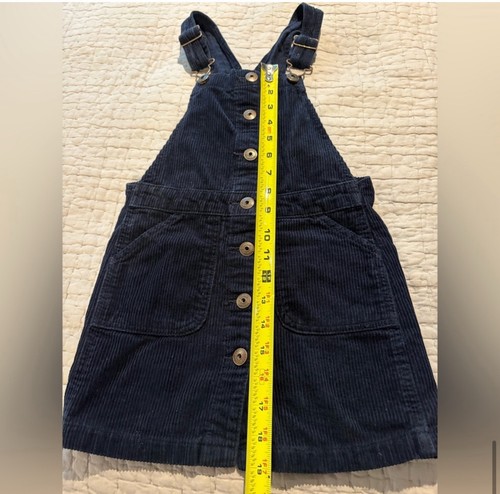Osh Kosh B’Gosh Corduroy Overall Jumper Navy Blue Girls Size 6 6X - Picture 8 of 9
