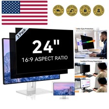 2 Pack 24 Inch Computer Privacy Screen for 16:9 Aspect Ratio Widescreen Moni...