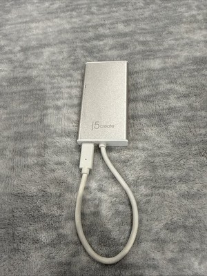 j5create JCA374 USB-C Multi Adapter HDMI Ethernet/USB 3.1 HUB-PD 3.0 Gray