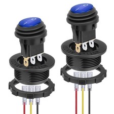 BFXM Round Rocker Switch, Toggle Switch 12V, On Off Switch, SPST 3 Pin | Waterpr