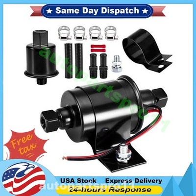 Electric Fuel Pump Low Pressure, 12V Inline Universal Diesel Gasoline 5-9 PSI