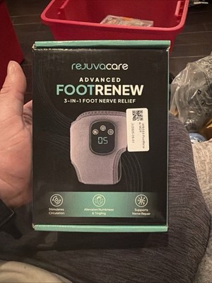 Rejuvacare Advanced FootRenew 3-in-1 Foot Nerve Relief Wireless Rechargeable Ma 