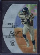 RANDY MOSS ~ 1999 SkyBox Molten Metal Perfect Fit Silver Die-Cut #PF7