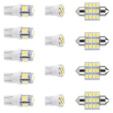 13Pcs T10 31mm Festoon LED Light Bulb Interior Dome Map LED Lights License Pla