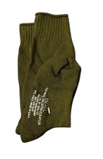 Vintage U.S. G.I. Cushion Sole Socks Size Small/9-10 US Green 60s 70s NWOT