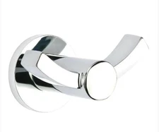 Emtek 280900US26 Brass Double Hook POLISHED CHROME New Sealed in Box