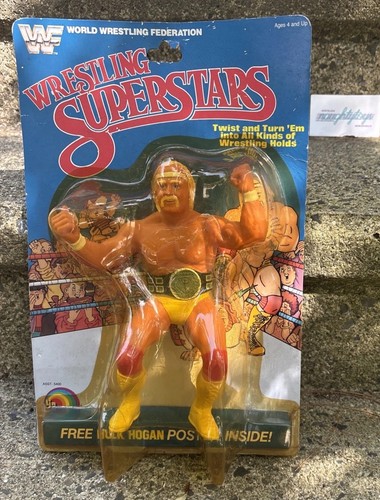 WWF LJN Hulk Hogan Wrestling Superstars Rubber Fig...