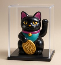 Winkekatze Glückskatze Maneki Neko winkende Solar Glücksbringer 131155S