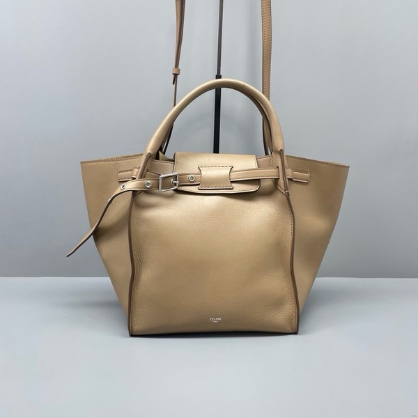 Authentic Pre-owned Celine Beige Smooth Calfskin Big Bucket Medium