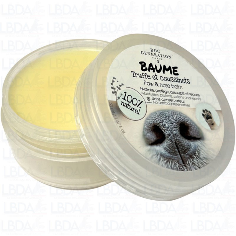 Baume naturel truffe et coussinets Dog Generation soin premium protecteur pour chien
