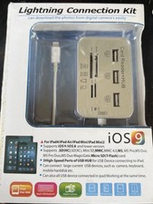 4 in1 USB Camera Connection Kit Micro SD Card Reader Adapter for iPad iPhone IOS
